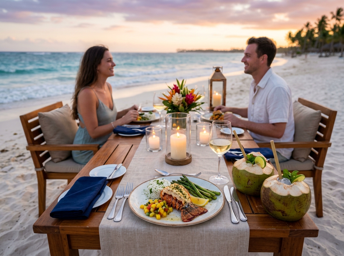 Dominican dining setup